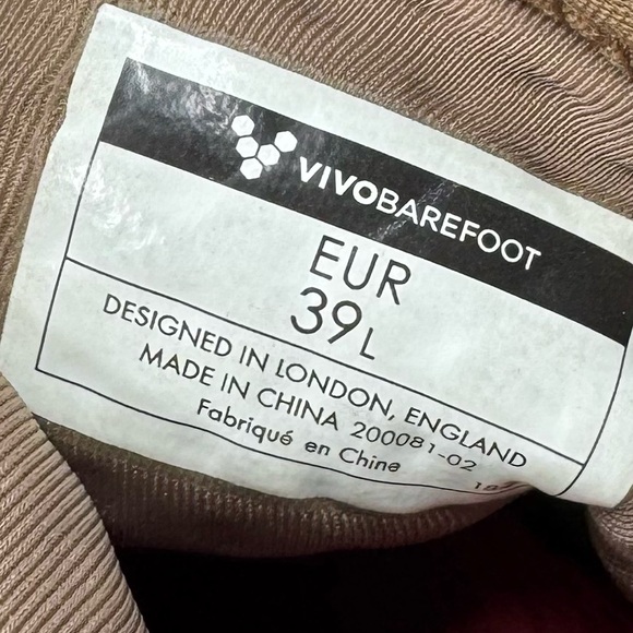 Women's size 39 or 8 Vivobarefoot Primus Trek Leather minimalist barefoot shoes - Picture 7 of 7